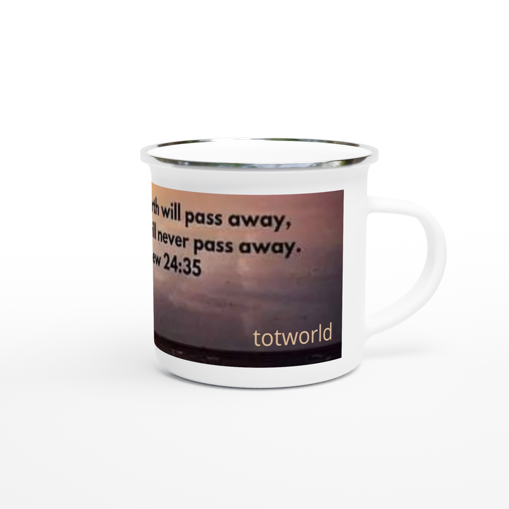 White 12oz Enamel Mug