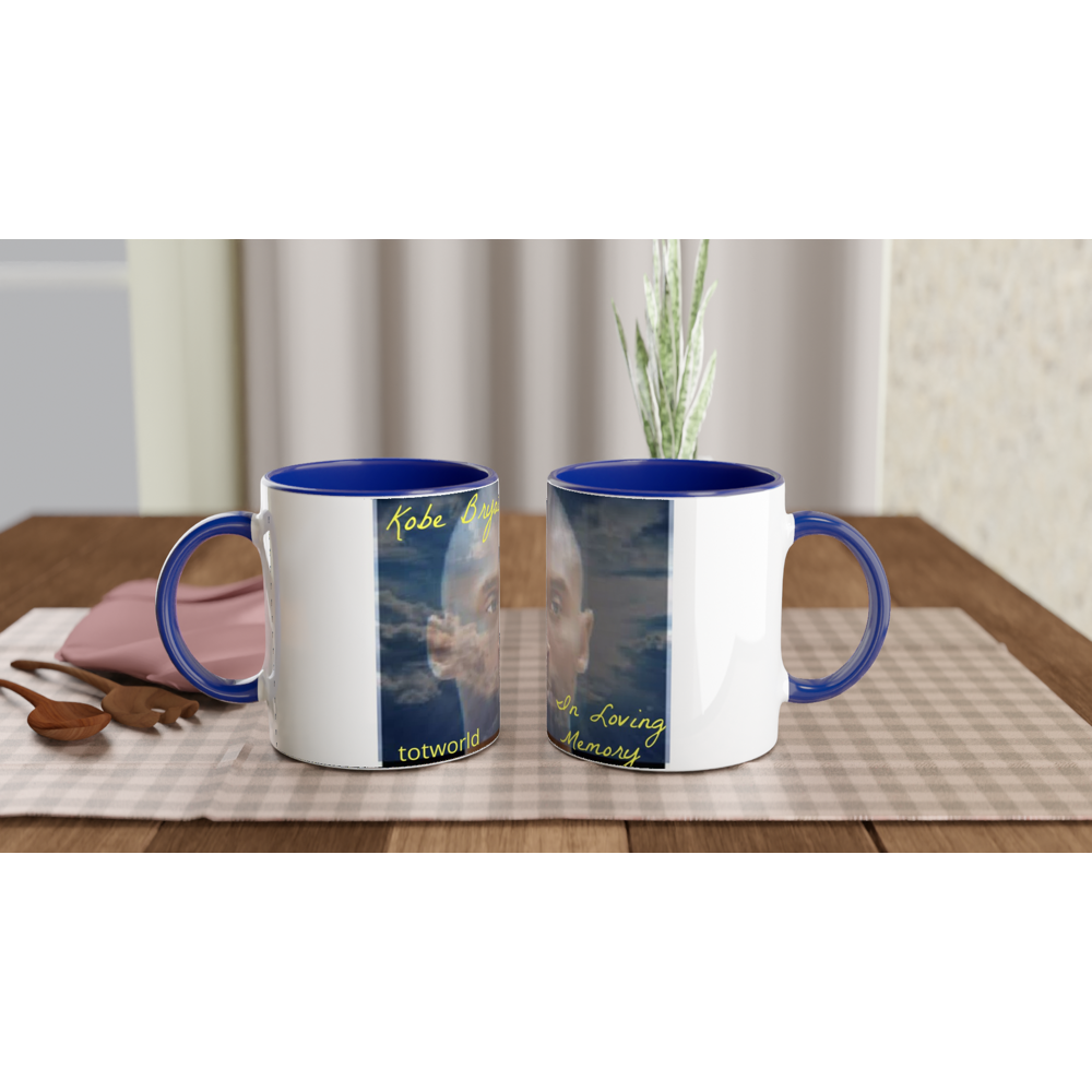 White 11oz Ceramic Mug with Color Inside