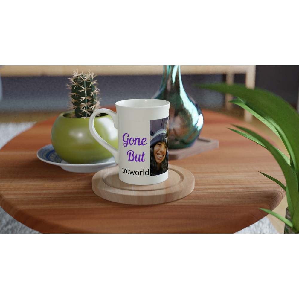 White 10oz Porcelain Slim Mug
