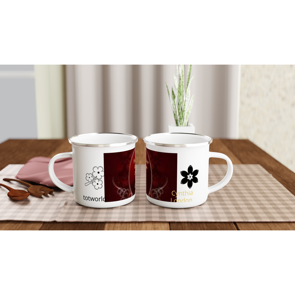 White 12oz Enamel Mug