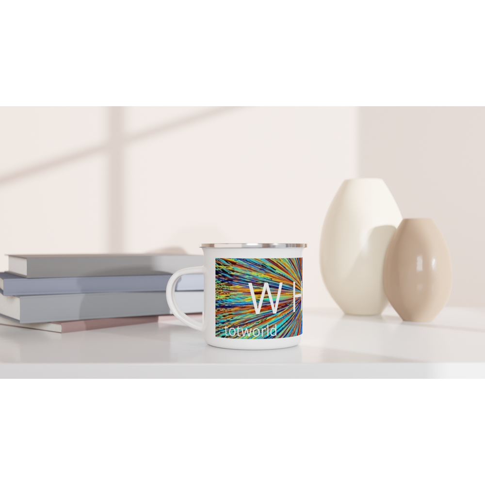 White 12oz Enamel Mug
