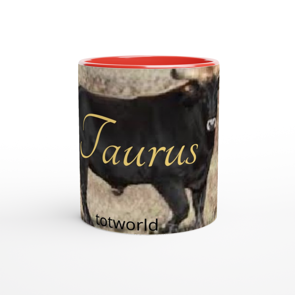 White 11oz Ceramic Mug with Color Inside
