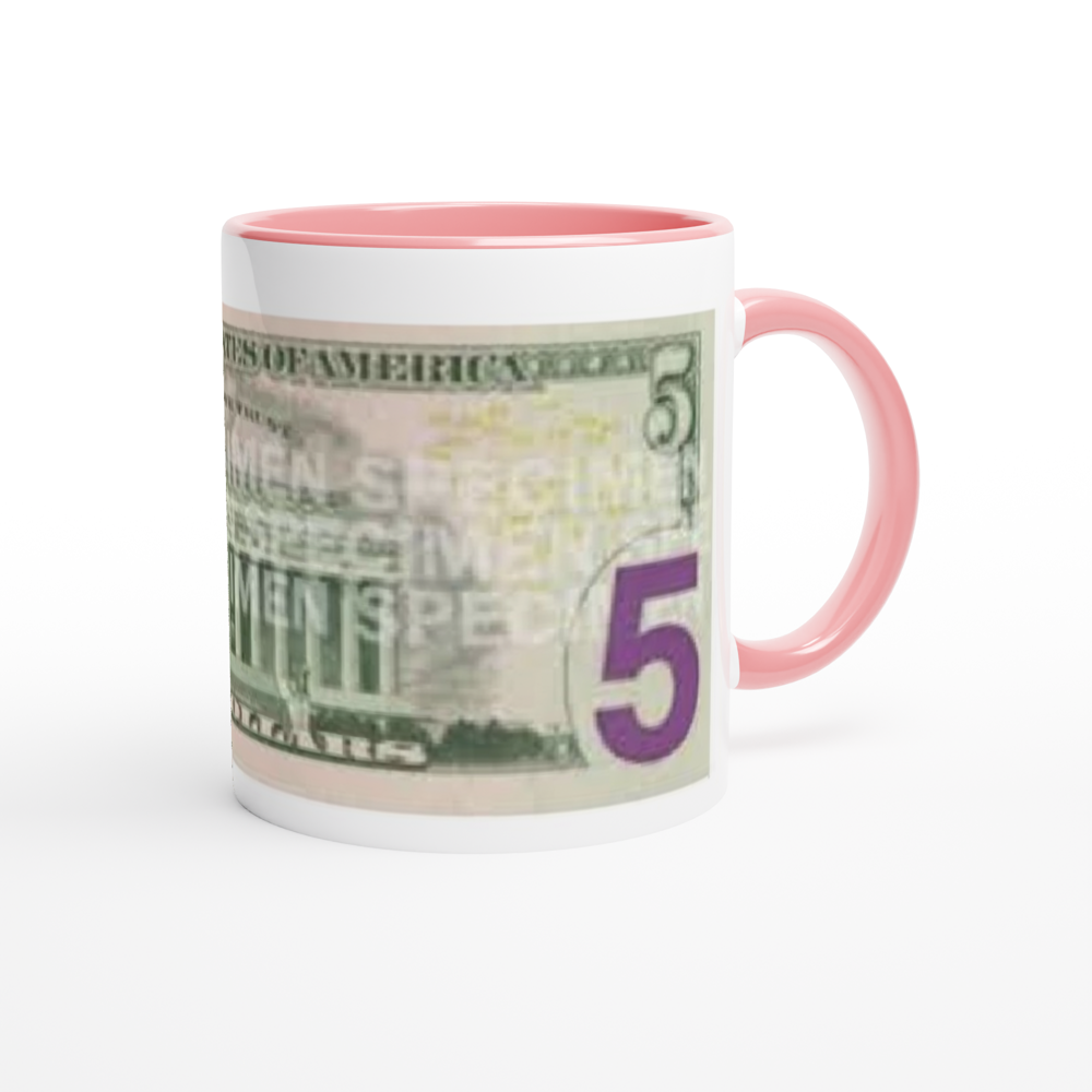 White 11oz Ceramic Mug with Color Inside