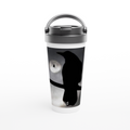 White 15oz Stainless Steel Travel Mug
