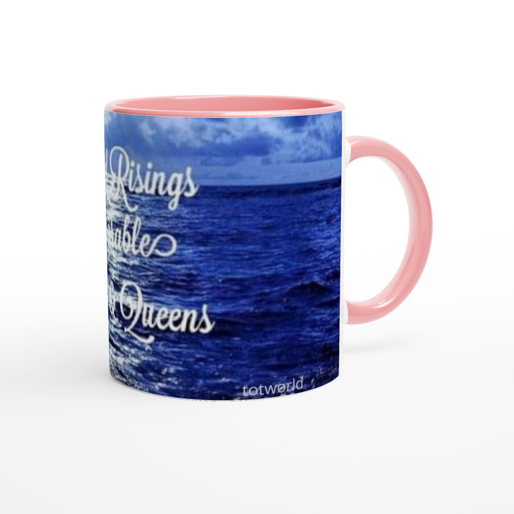 White 11oz Ceramic Mug with Color Inside
