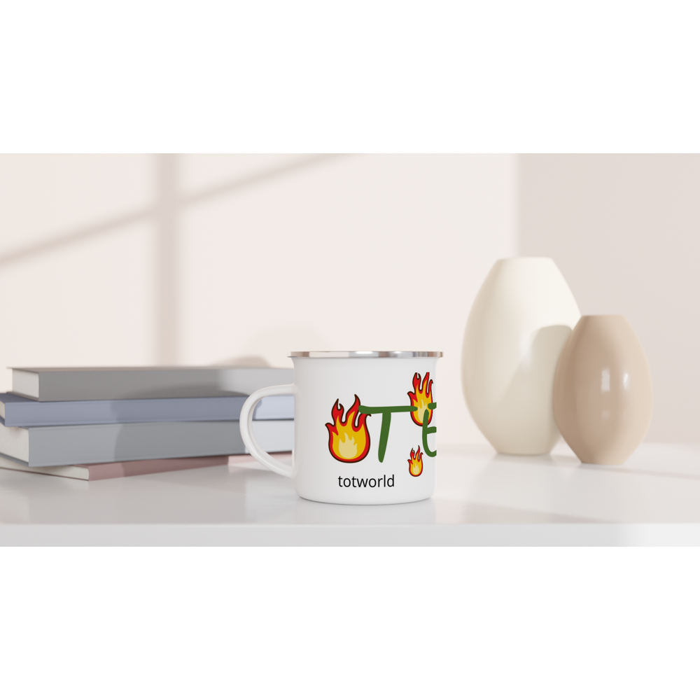 White 12oz Enamel Mug