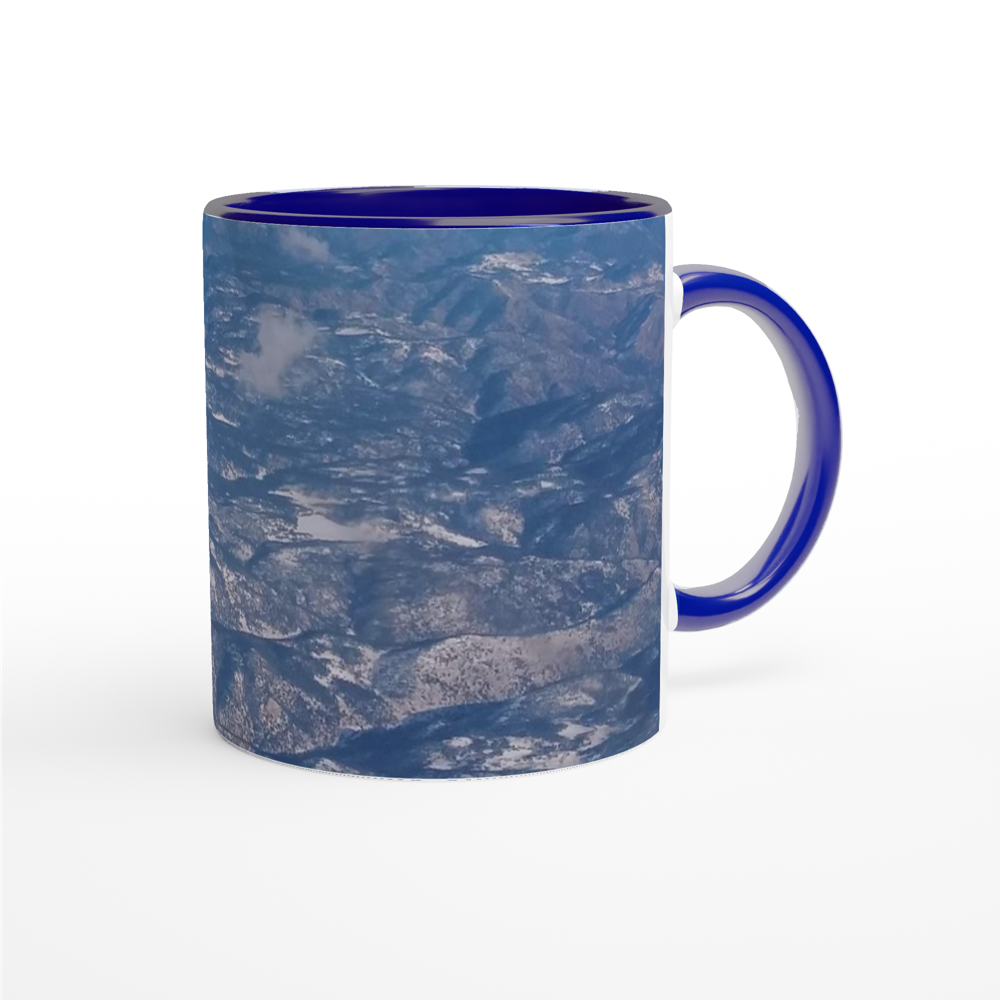 White 11oz Ceramic Mug with Color Inside