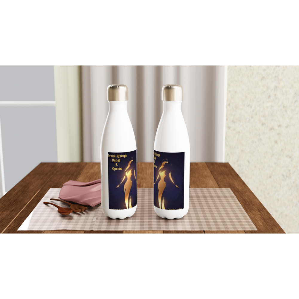 White 17oz Stainless Steel Water Bottle