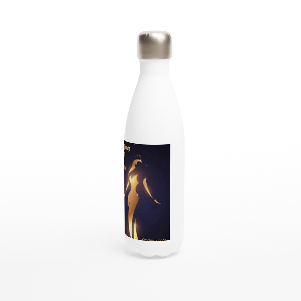 White 17oz Stainless Steel Water Bottle