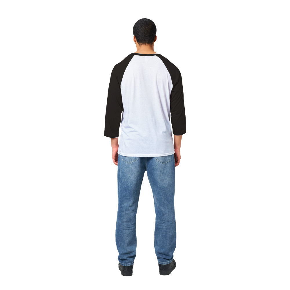 Unisex 3/4 sleeve Raglan T-shirt