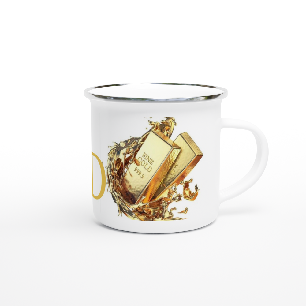 White 12oz Enamel Mug