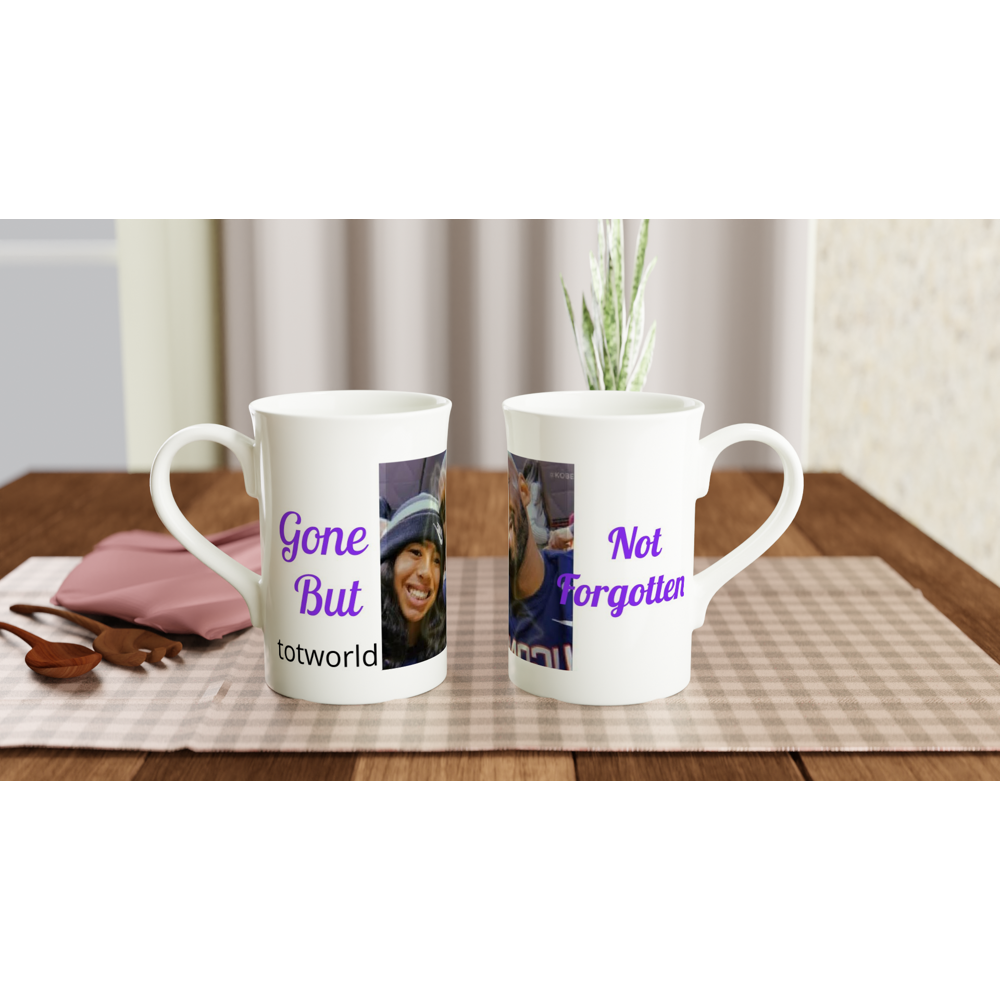 White 10oz Porcelain Slim Mug