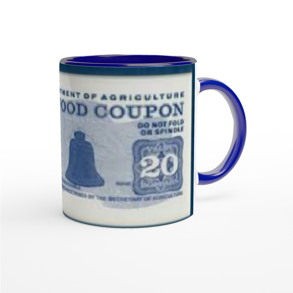 White 11oz Ceramic Mug with Color Inside