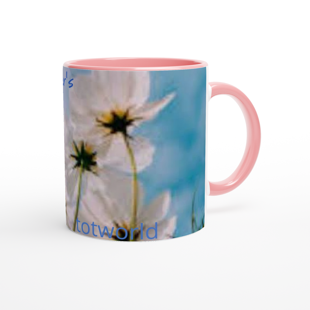 White 11oz Ceramic Mug with Color Inside