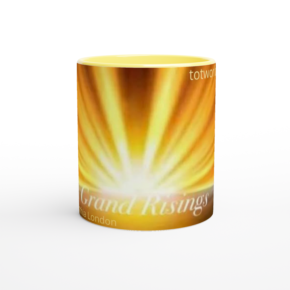 White 11oz Ceramic Mug with Color Inside