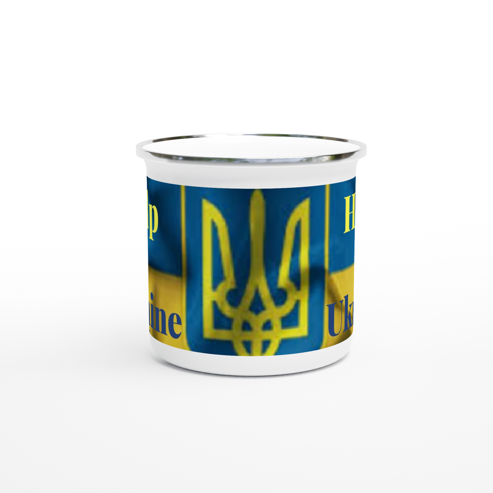 White 12oz Enamel Mug