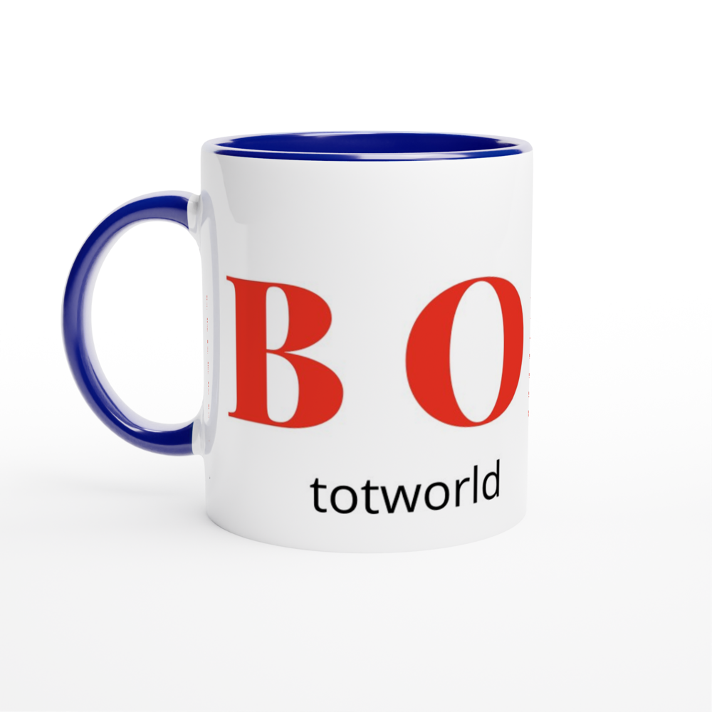 White 11oz Ceramic Mug with Color Inside