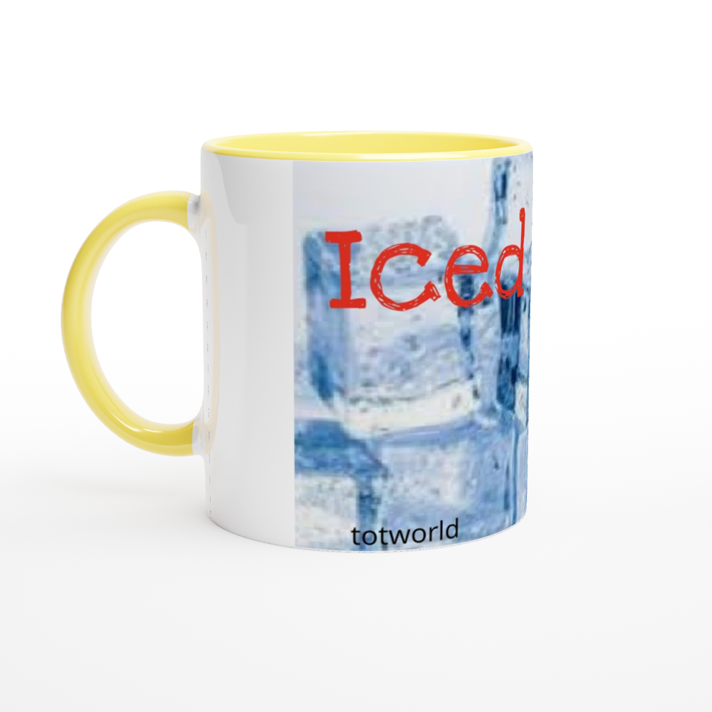 White 11oz Ceramic Mug with Color Inside