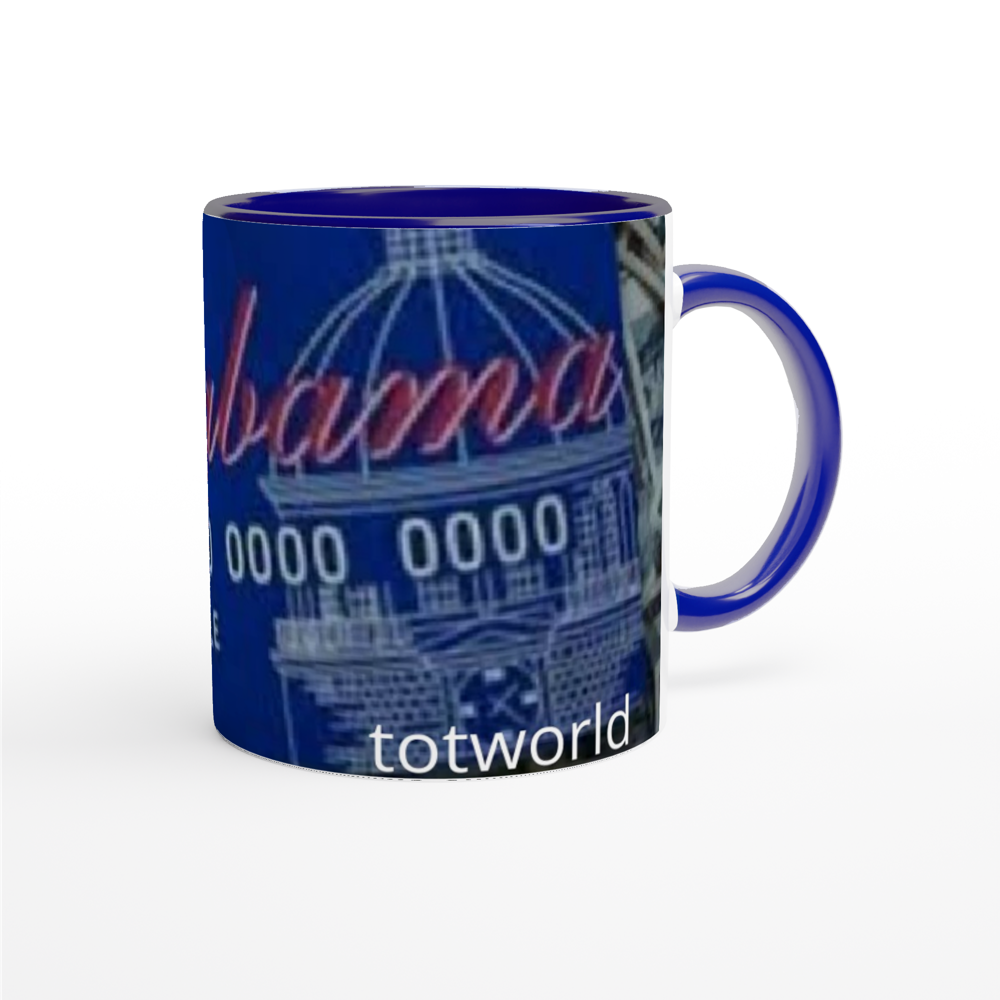 White 11oz Ceramic Mug with Color Inside