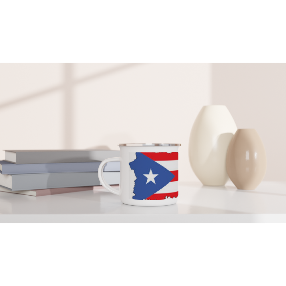 White 12oz Enamel Mug