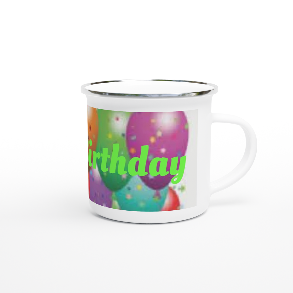 White 12oz Enamel Mug