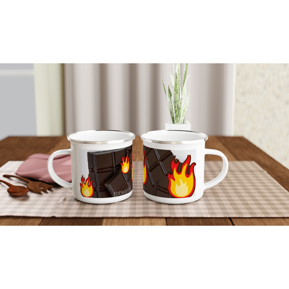 White 12oz Enamel Mug