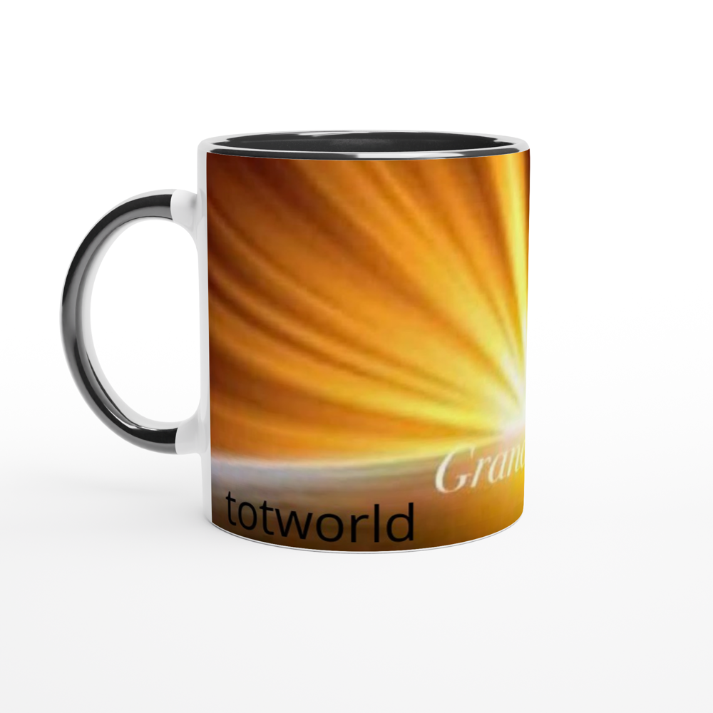 White 11oz Ceramic Mug with Color Inside
