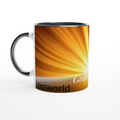 White 11oz Ceramic Mug with Color Inside