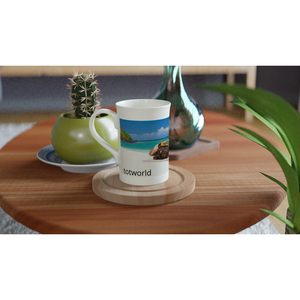White 10oz Porcelain Slim Mug