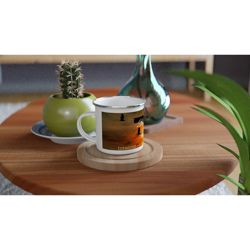 White 12oz Enamel Mug