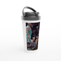 White 15oz Stainless Steel Travel Mug