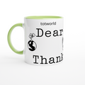 White 11oz Ceramic Mug with Color Inside