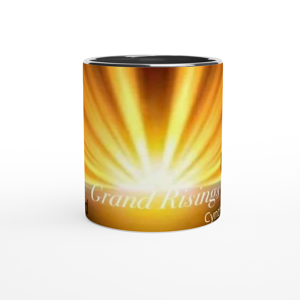 White 11oz Ceramic Mug with Color Inside