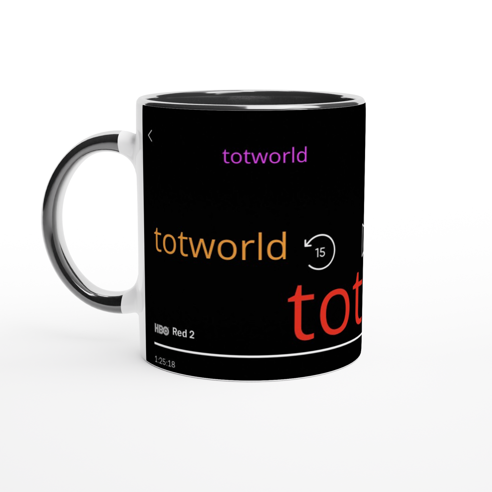 White 11oz Ceramic Mug with Color Inside