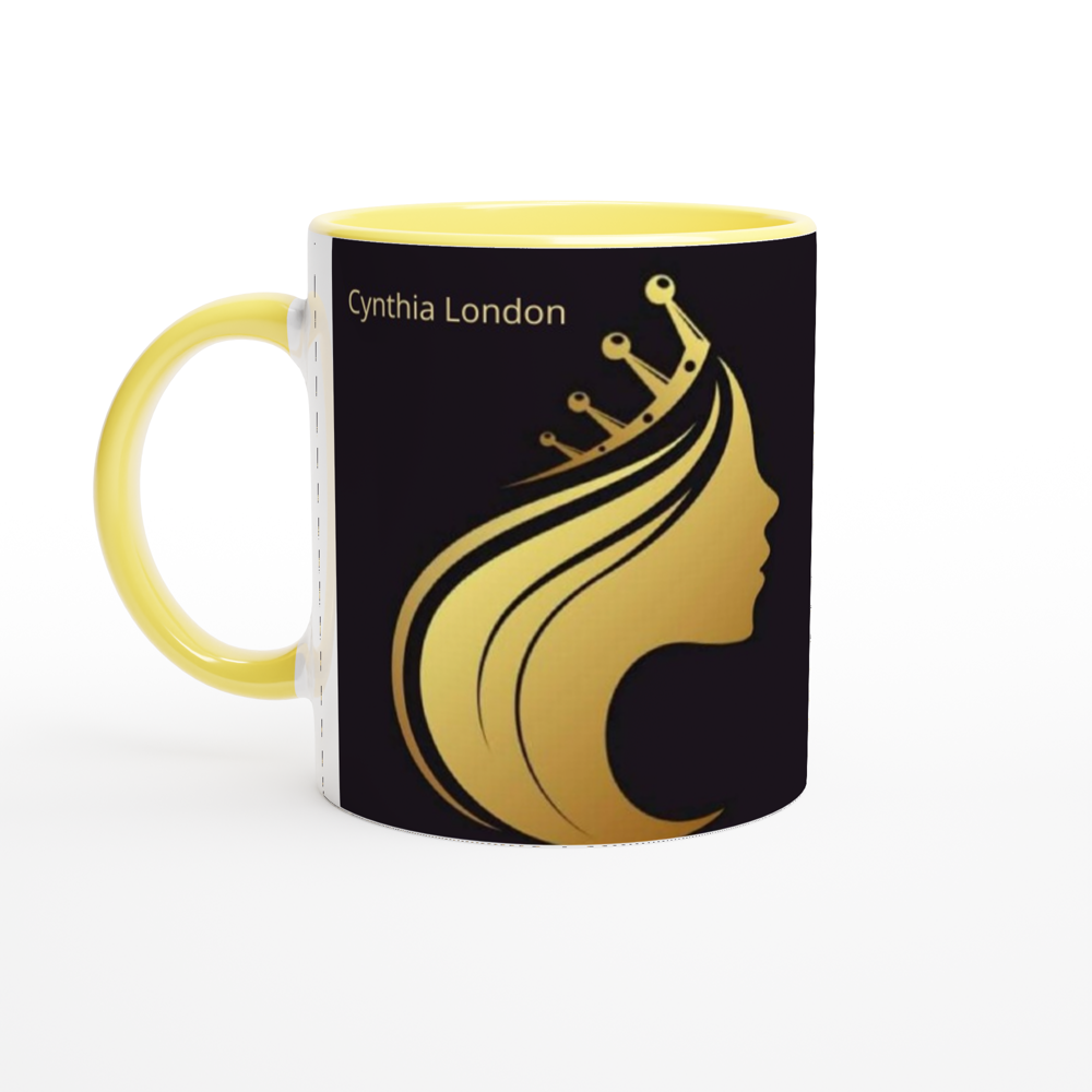 White 11oz Ceramic Mug with Color Inside