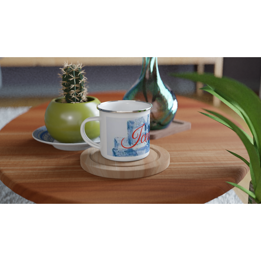 White 12oz Enamel Mug