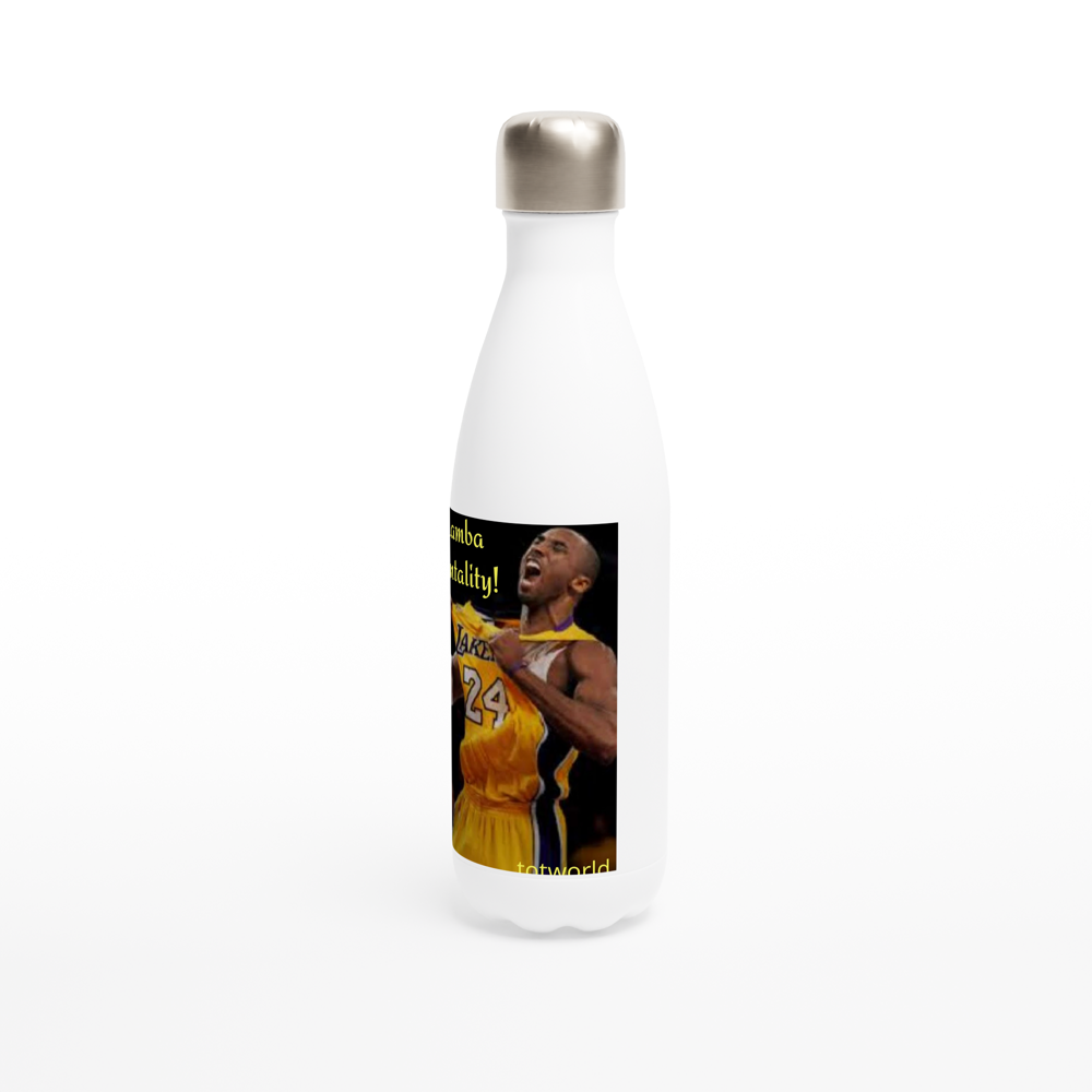 White 17oz Stainless Steel Water Bottle