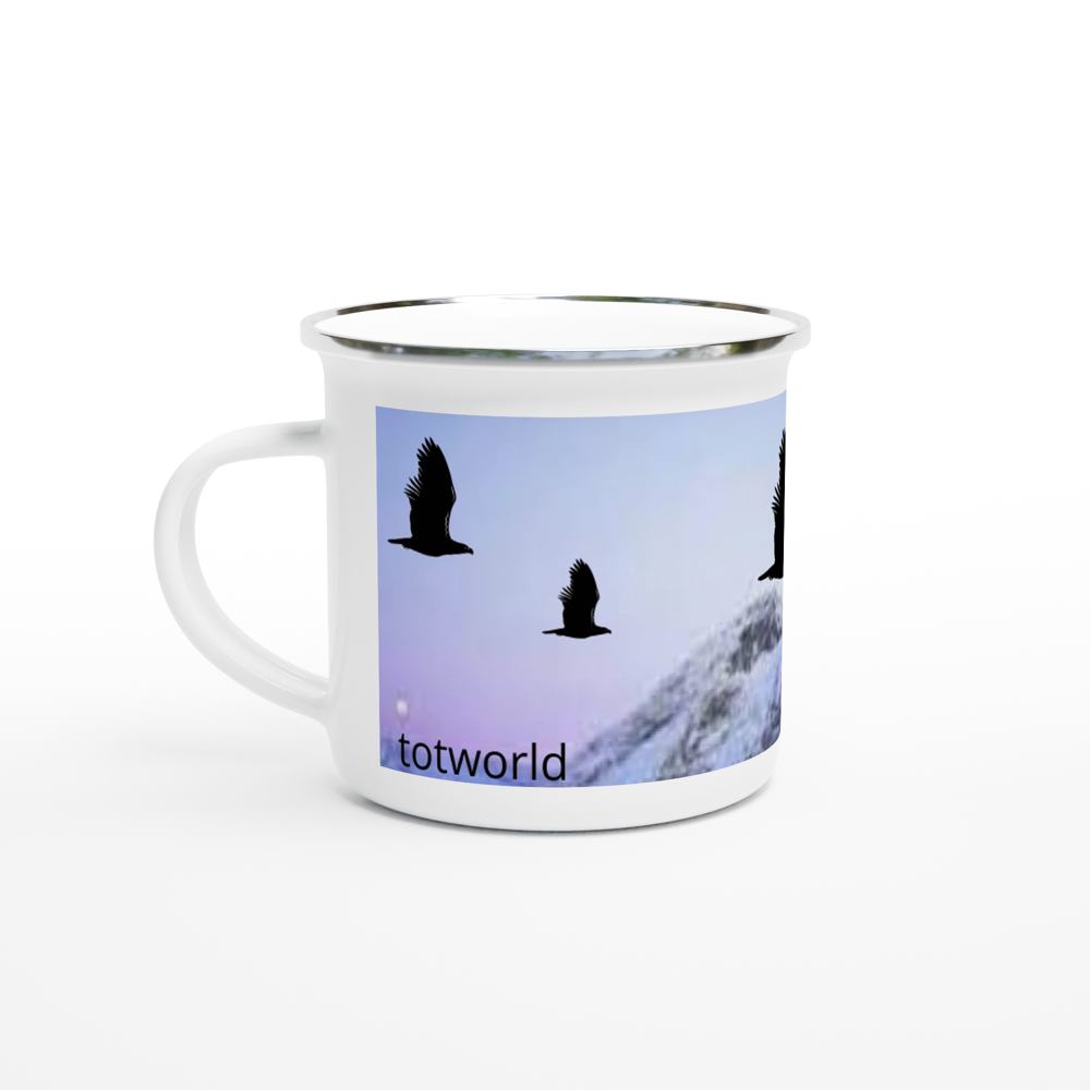 White 12oz Enamel Mug