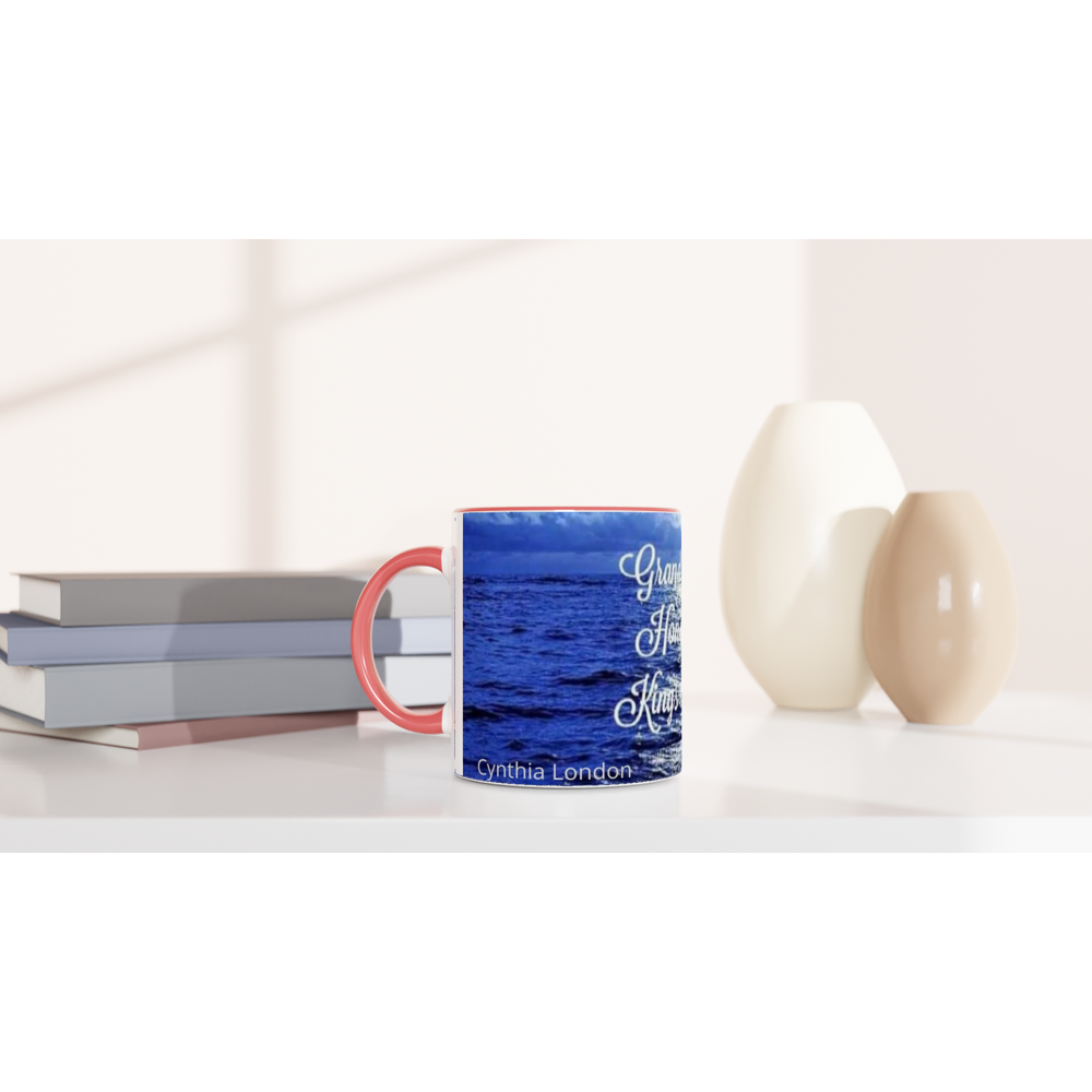 White 11oz Ceramic Mug with Color Inside