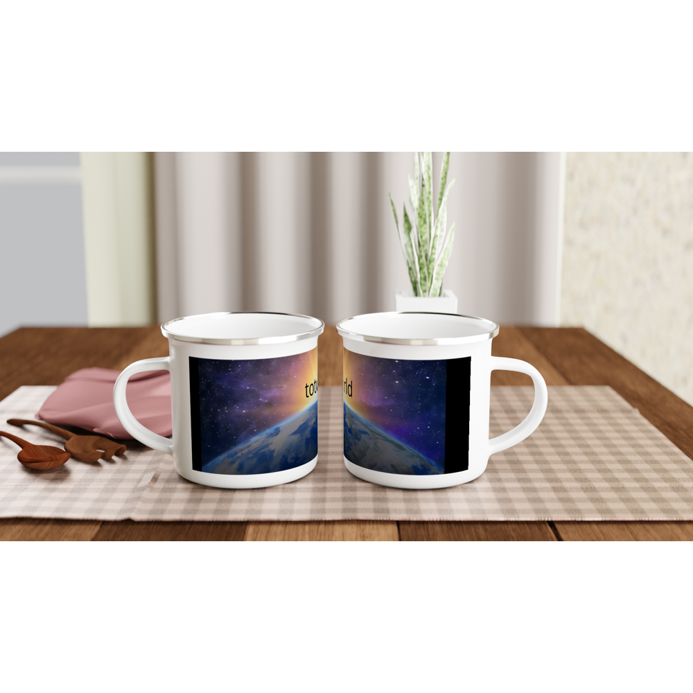 White 12oz Enamel Mug