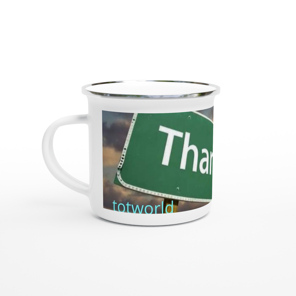 White 12oz Enamel Mug