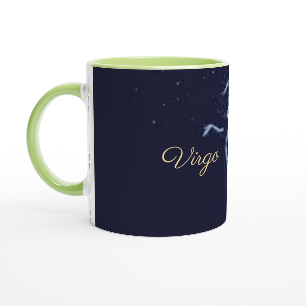 White 11oz Ceramic Mug with Color Inside