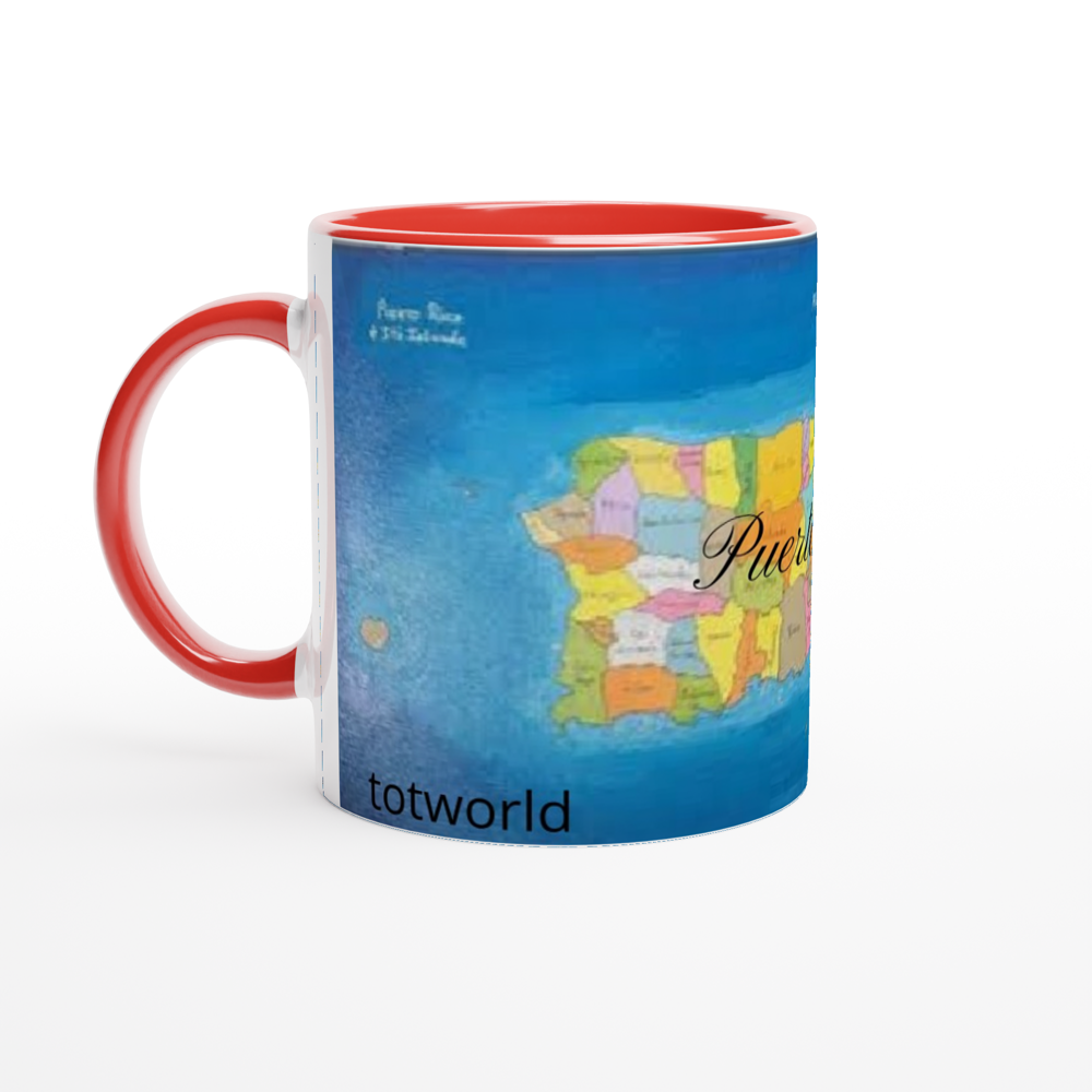 White 11oz Ceramic Mug with Color Inside