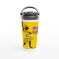 White 15oz Stainless Steel Travel Mug