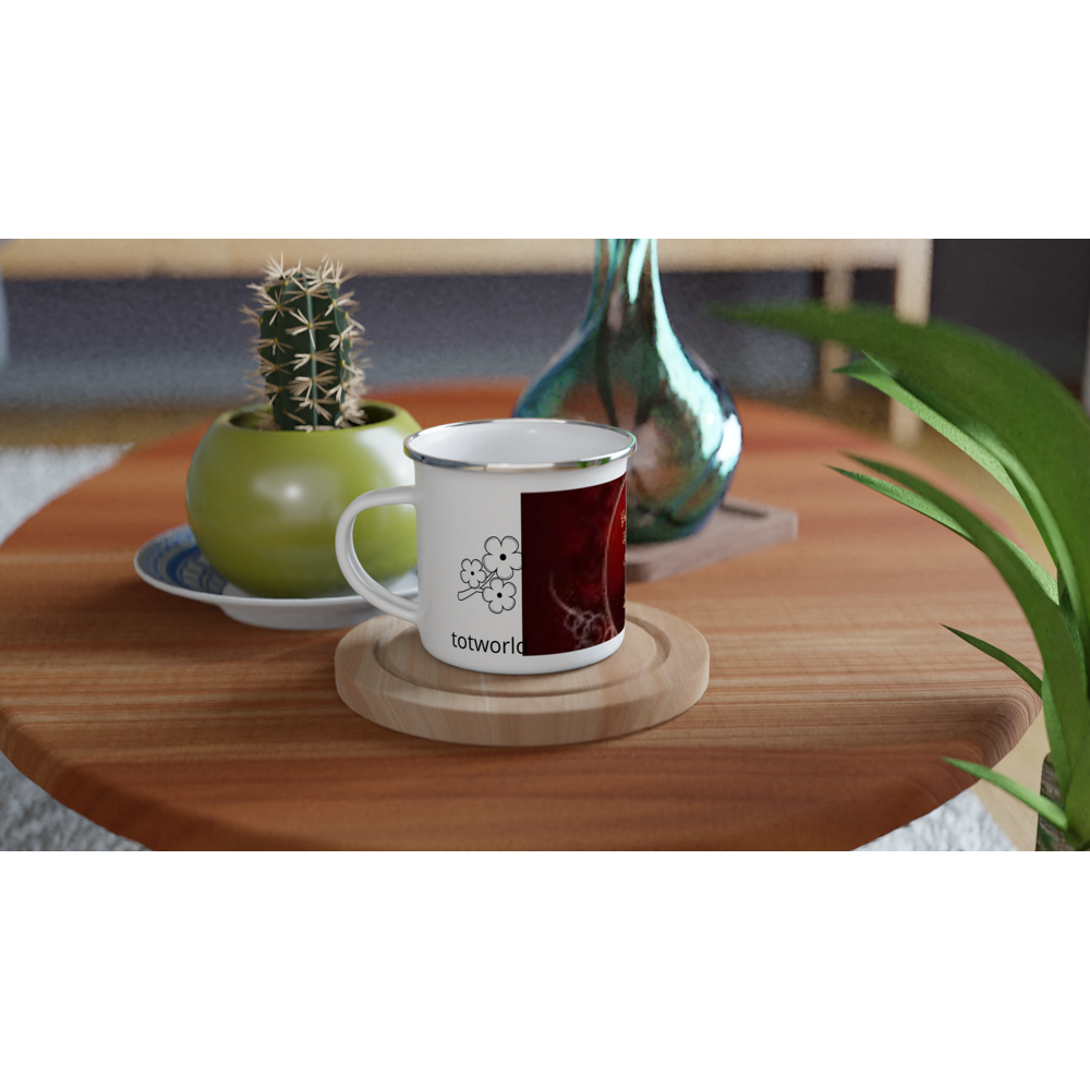 White 12oz Enamel Mug