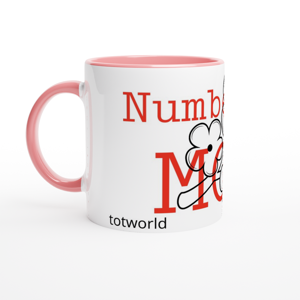 White 11oz Ceramic Mug with Color Inside