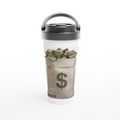 White 15oz Stainless Steel Travel Mug