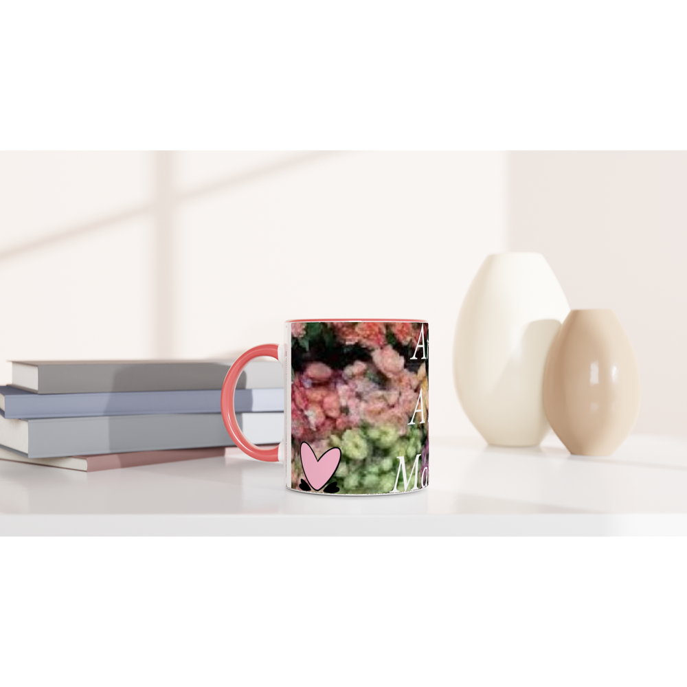 White 11oz Ceramic Mug with Color Inside