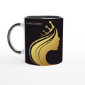 White 11oz Ceramic Mug with Color Inside