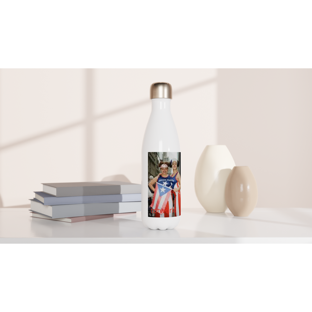 White 17oz Stainless Steel Water Bottle